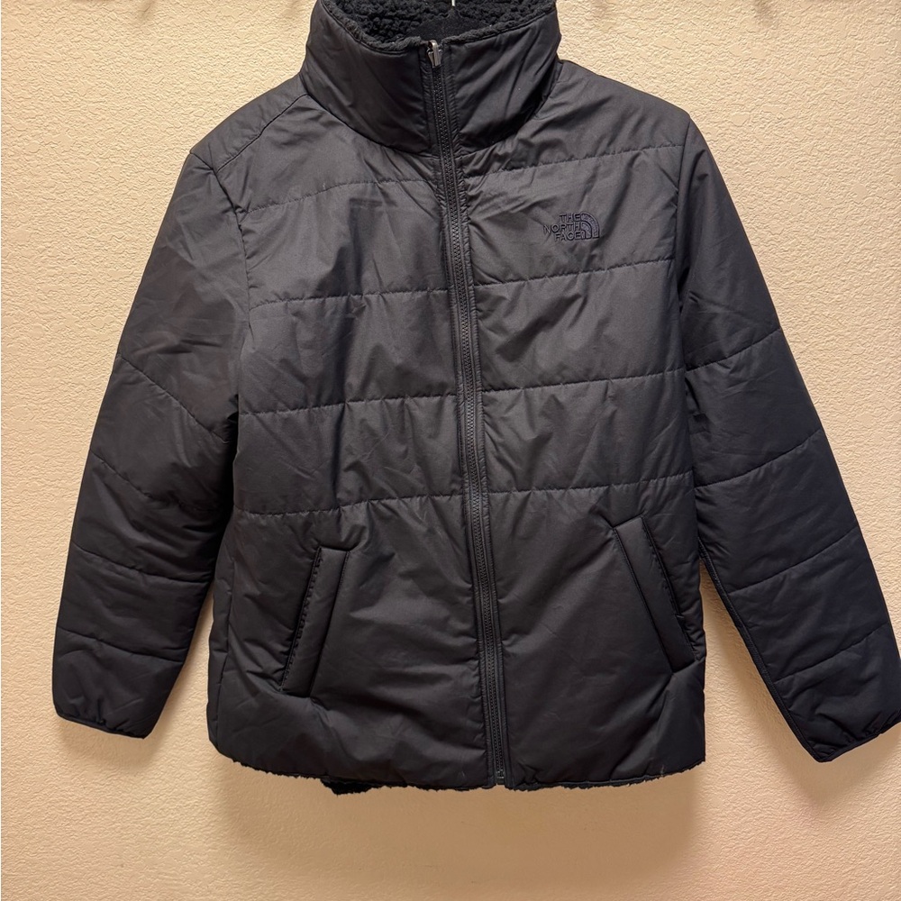 Women’s Black Northface Merriewood Reversible Sherpa Jacket L